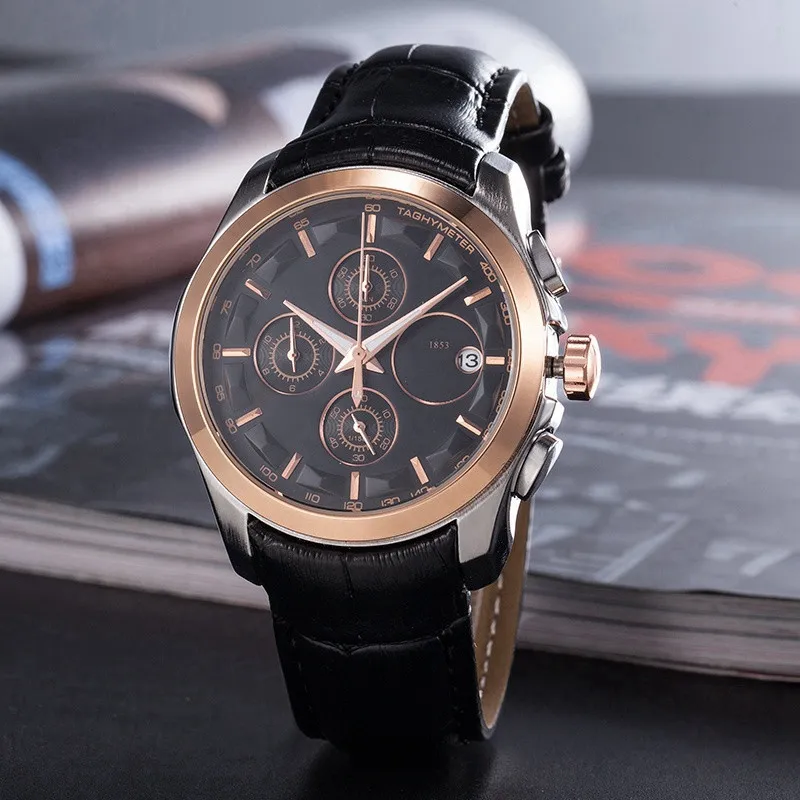 Yüksek kaliteli moda lüks erkekler saat dünyası ilk on marka İsviçre tasarımcısı kuvars saat ikinci