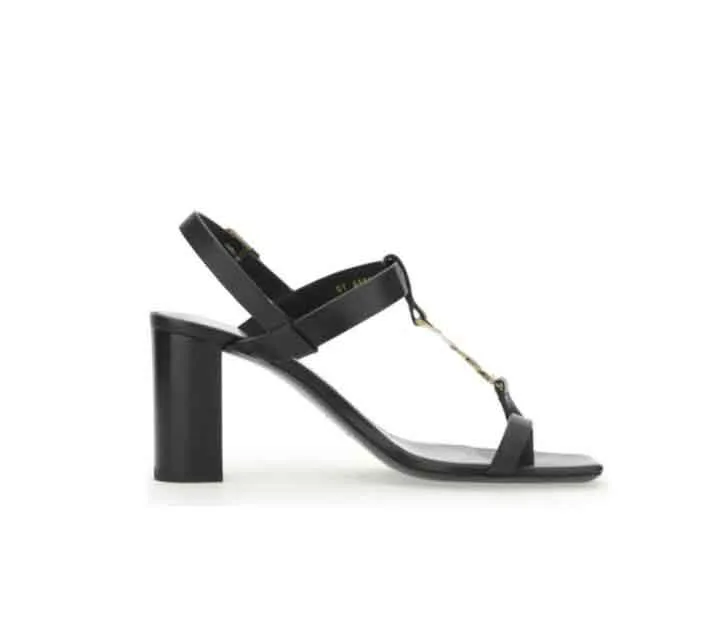 Women Flat Sandal Shoes Cassandra Flip Flop High Heeled Genuine Leather Gold Metal Gladiator Sandals Luxury Design Block Heel Sandaies With Box 35 43 From 57 29 DHgate