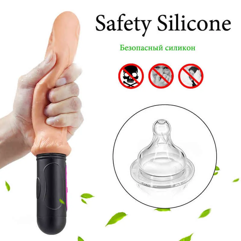 NXY Vibrators FLXUR 10 Mode Realistic Dildo Vibrator Sex Toy ...