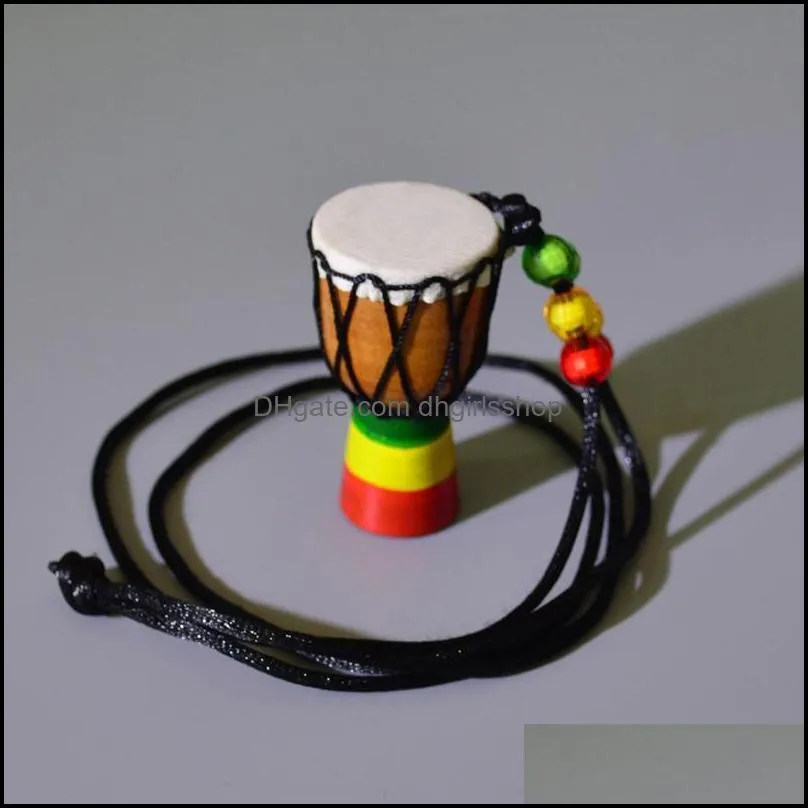 pendant necklaces mini jambe drummer for sale, djembe percussion musical instrument necklace african hand drum jewelry accessries