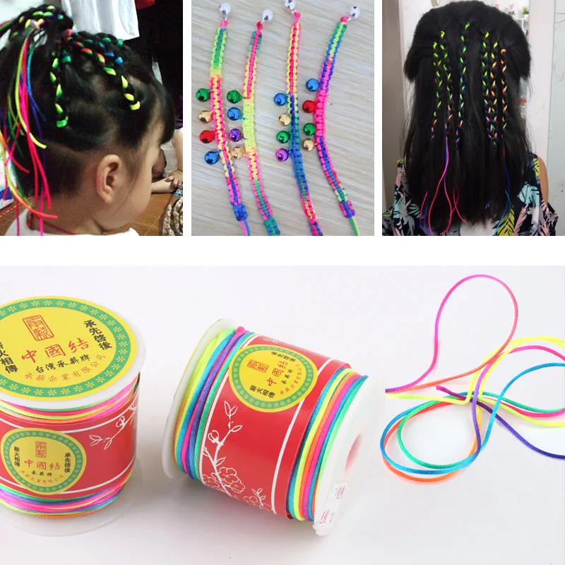 Chiński w stylu narodowym Braid's Children's Kolor Braided Hair Rope Dirty Stopnip Stage Makeup