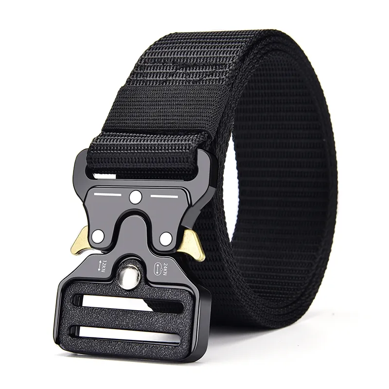 Ceinture tactique de chasse en plein air pour hommes, en Nylon, multifonction, Combat de survie, Corps marin de haute qualité pour hommes