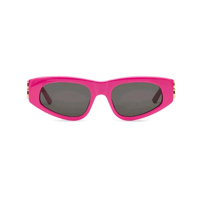 0095 Rosa/grå ovala kvinnor solglasögon för kvinnor Cateye Shape Glasögon Mode franska solglasögon Sommar Eyewere med box