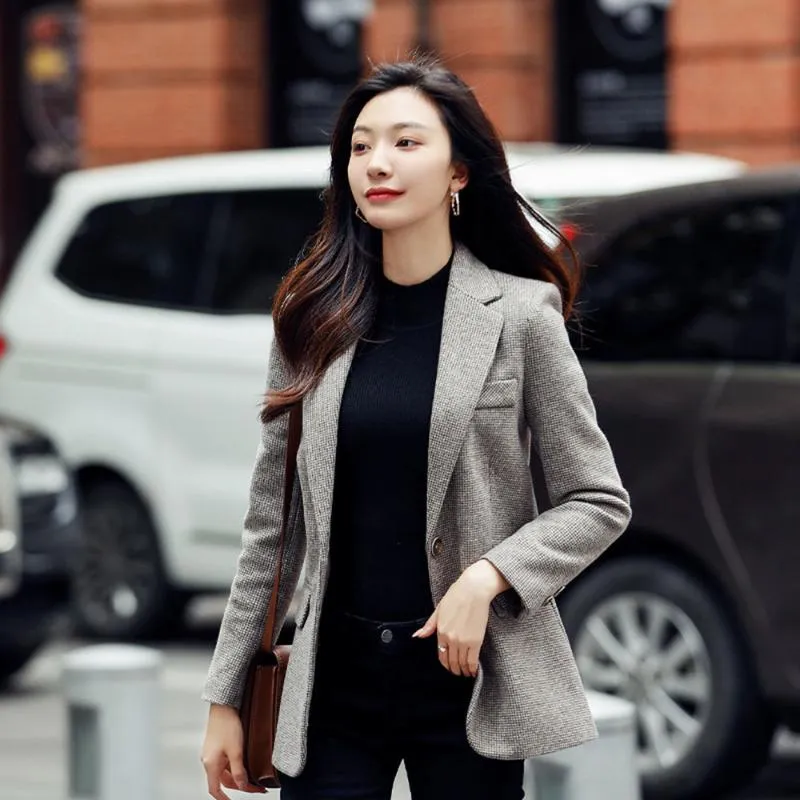 Autumn British Style Work Suit Jackets Women Spring Korean Fashion Business  Office Lady Blazer From 24,43 €