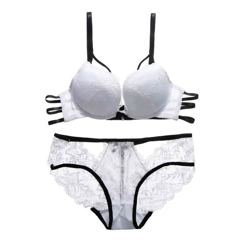 Sexy Cotton Half Cup Bra Set With Push Up Padded Lace Embroidery For Women  Affordable B Cup Lingerie L220726 From Sihuai10, $20.55