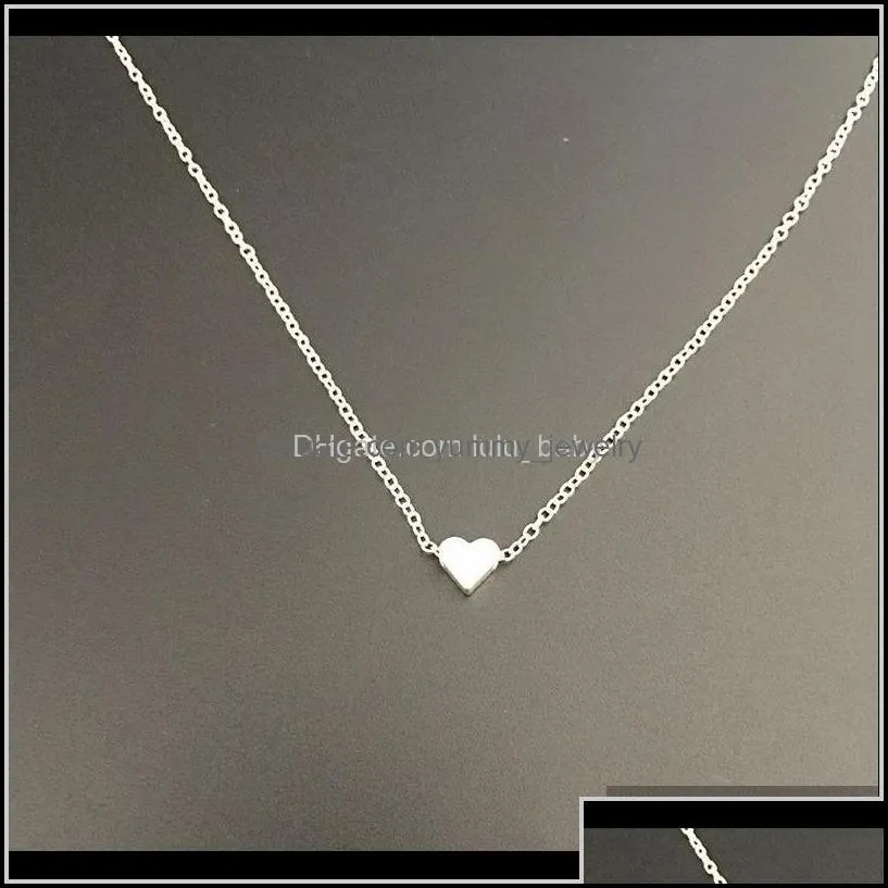 Luxury Designer Jewelry Classic Love Fashion Silver Gold For Women Girls Ee1Kl Necklaces Ch4Kl