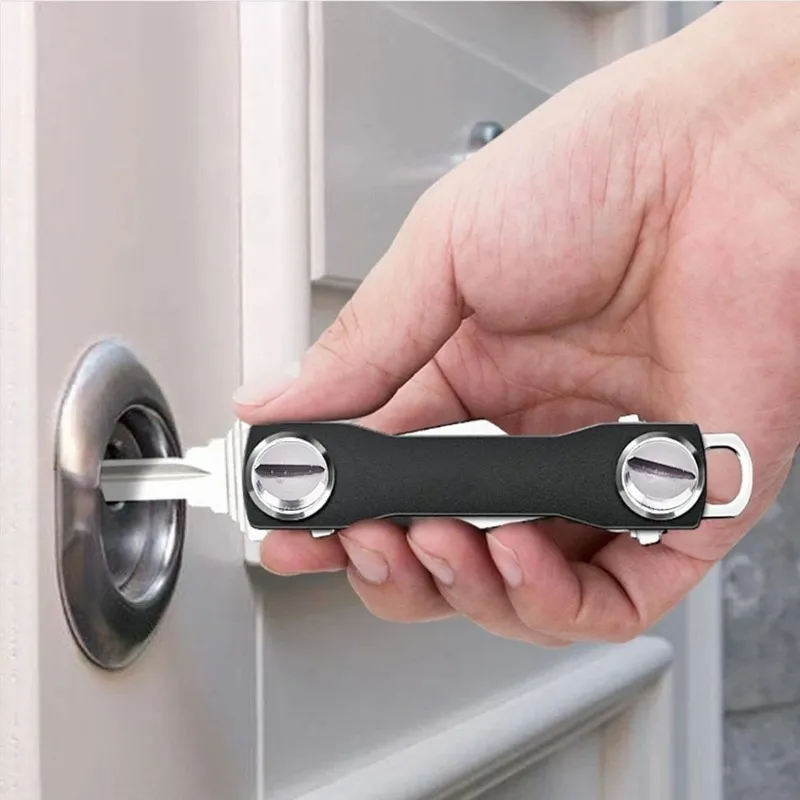 Buitengadgets Smart Key Chain Mini Keychain Compact decoratieve houder clip Home Storage Aluminium Organizer
