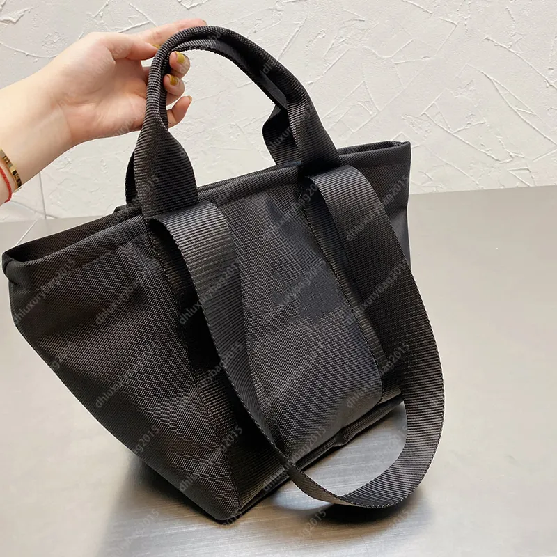 2 Sizes Canvas Bags Men Classic Black Handbags Vintage Crossbody Women Practical Shopping Bags Totes Letters Pochette Coin Purses
