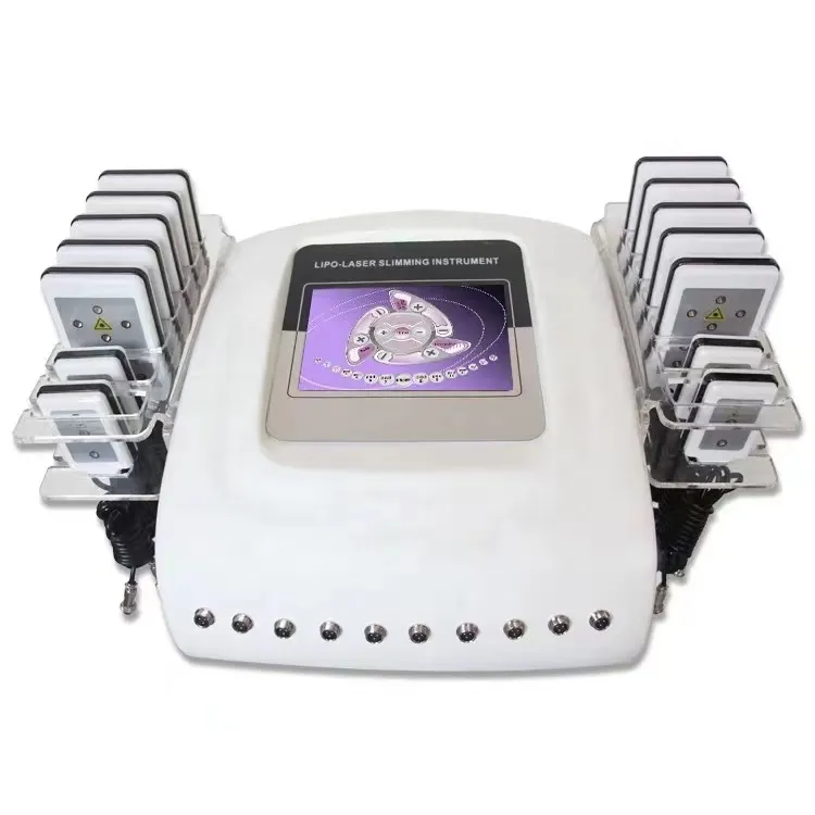 Högkvalitativ bantningsmaskin Professional 3 våglängd Diodlaser 650nm 635nm 1064 Laserunderlag