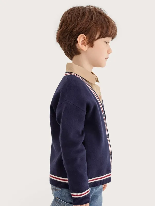 トップス TEDDY FUR STRIPED CARDIGAN Brain Dead Teddy Fur Striped Cardigan W - Blue Multi – Goodhood