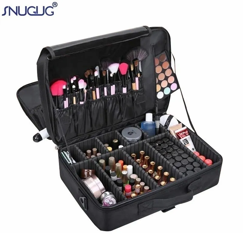 Brand Female High Quality Professional Makeup Organizer Bolso Mujer Cosmetic Bag Large Capacity Storage Case Multilayer Y200714