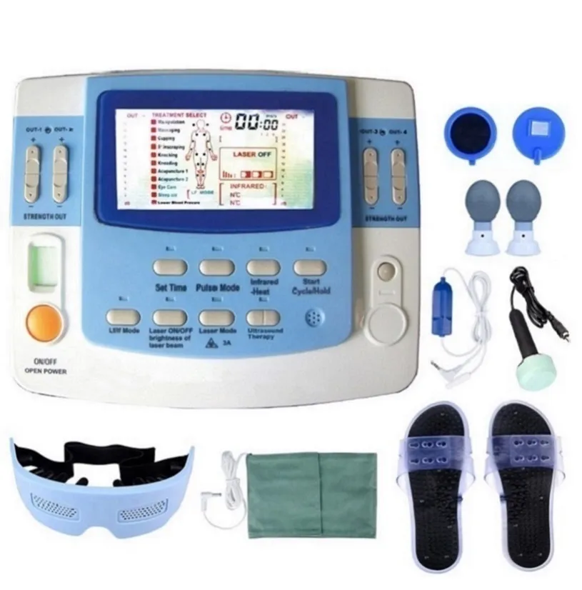 Volledige lichaamsmassager EA-VF29 Elektrische fysiotherapie Pijn Verlicht fysiotherapie Elektrotherapie-apparaat met echografie