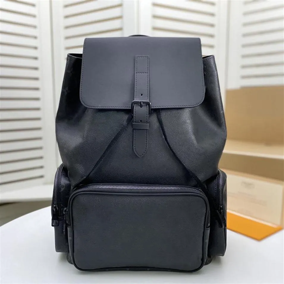 High quality backpack classic leather travel bag fashion business bag notebook bag M45670 size 60x72x19cm2927