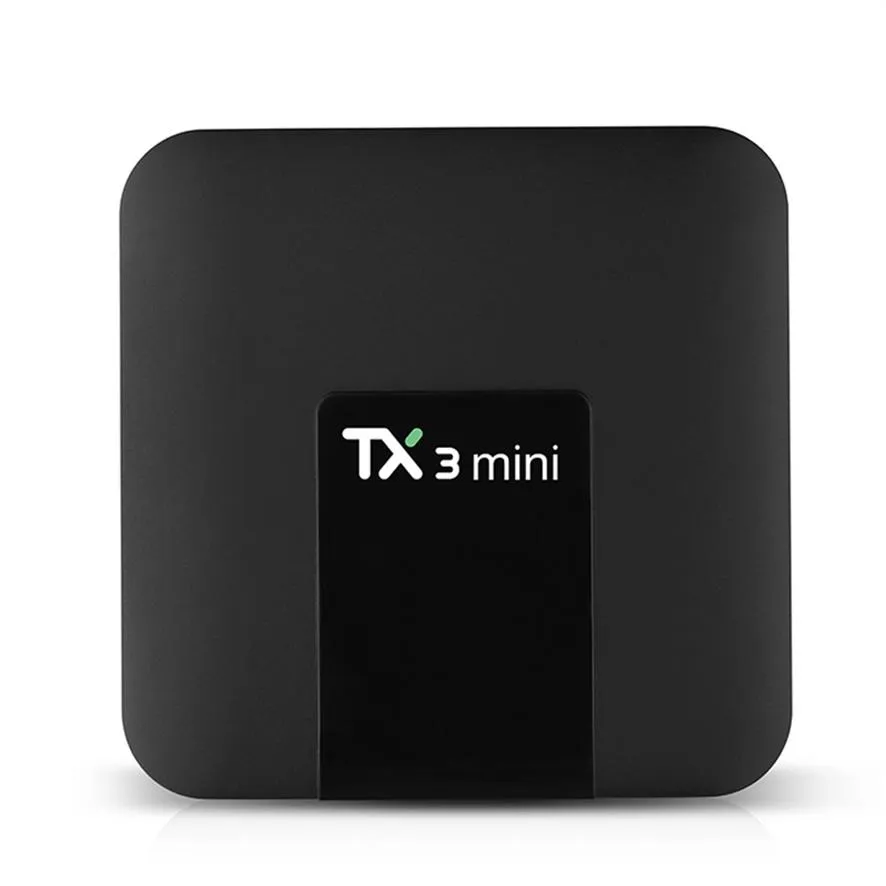 TX3ミニスマートテレビボックスアンドロイド7.1 AMLOGIC S905W 1G + 8G 2G 16G 4K H.265 2.4G 5GデュアルWiFiセットトップボックスメディアプレーヤー305W