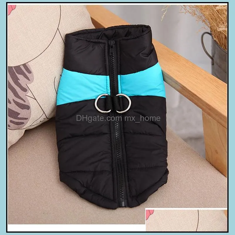 dog apparel clothes autumn winter warm waistcoat pet dogs vests coats with leashes rings large small pets apparels yfa2638