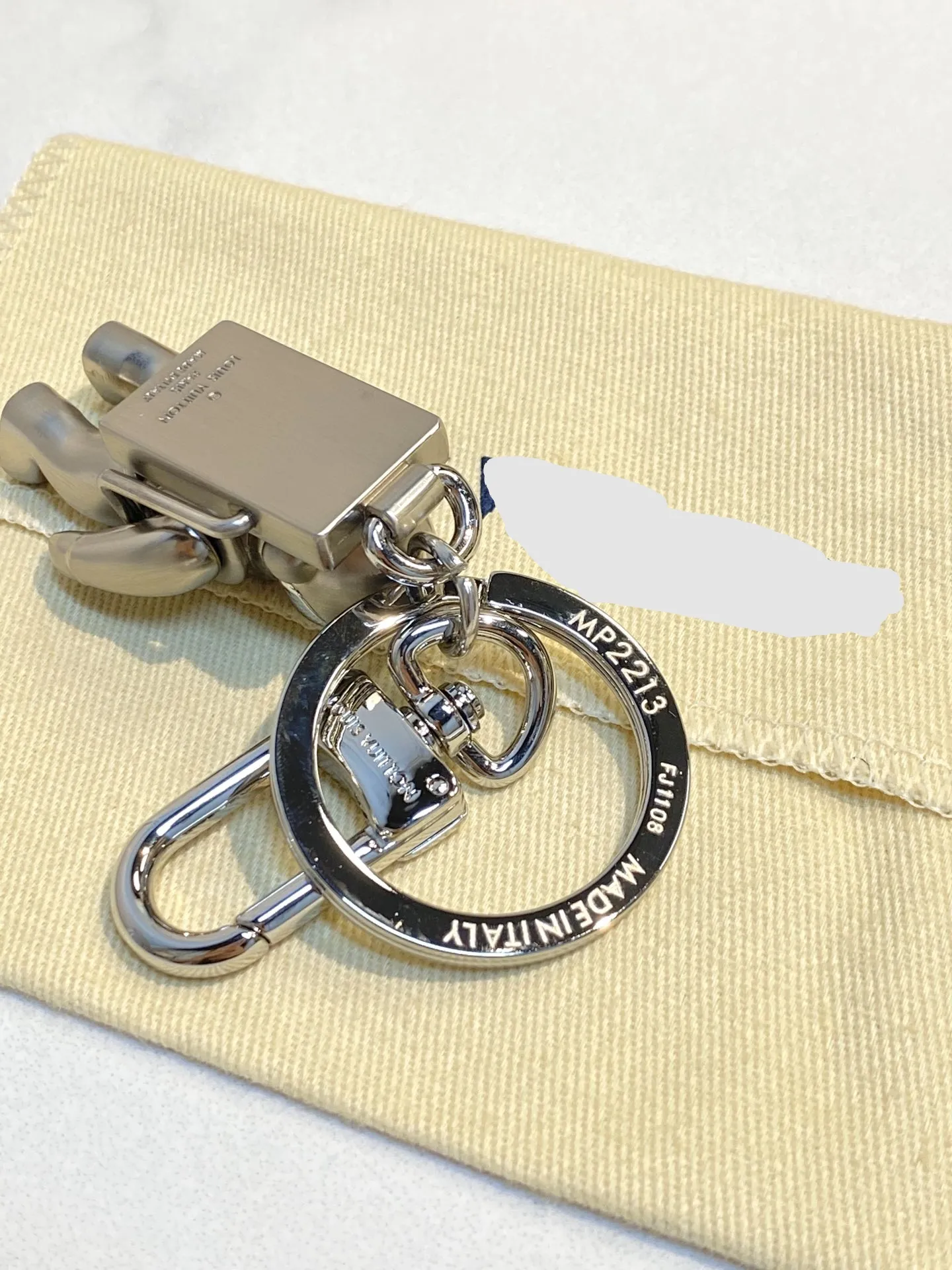 Silver spaceman key chain bag Pendant
