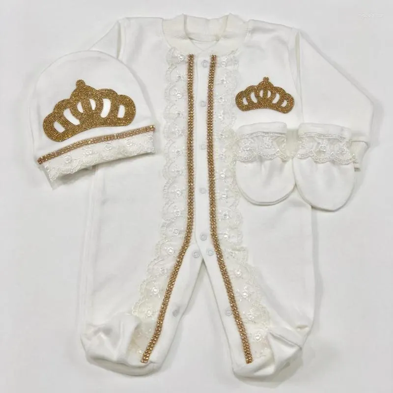 Roupas conjuntos de roupas de boneco 3pcs nascidos roupas de bebê definidas para crianças de algodão de algodão de algodão
