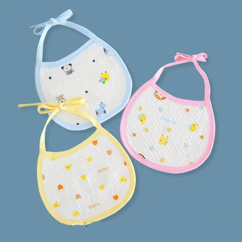 Baby Bibs And Burp Cloths Set Double Layer Cotton Scarf