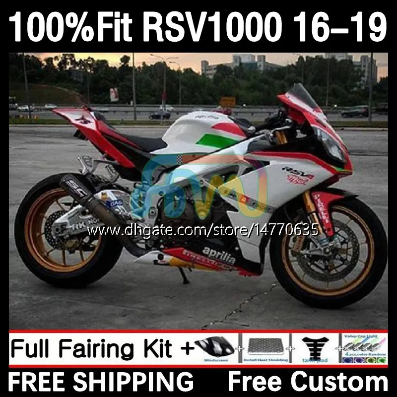 Injektionsmögelkropp för Aprilia RSV4 RSV 1000 RSV-1000 RSV1000R 16-19 Kroppsarbete 5DH.45 RSV1000 R RR 16 17 18 19 RSV1000RR 2016 2017 2018 2019 OEM FAIRING NEW VIT