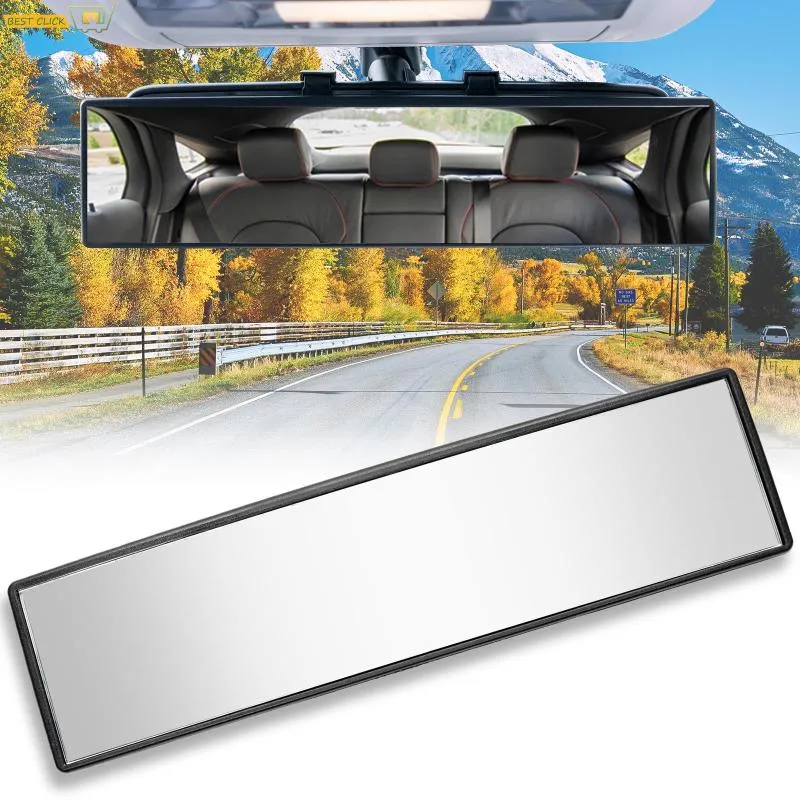 Autres accessoires intérieurs 270mm 300mm Auto Assisting Mirror Car Truck Anti-éblouissement Angle Panoramique Rétroviseur Convexe Avec Clip Plat UniversalOt