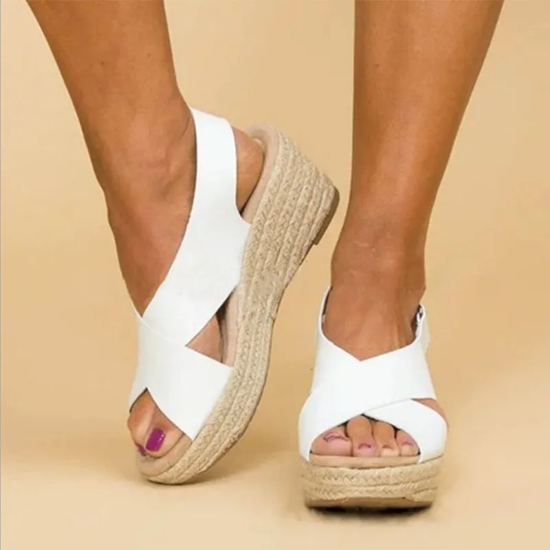 Kama Ayakkabıları Kadınlar Yüksek Topuklu Sandaletler Yaz Ayakkabıları Flip Flop Chaussures Femme Platform Sandalet Plus Boyut 3443 210226