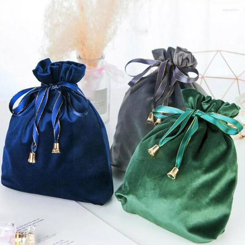 Bolsas de joalheria bolsas de 1pcs de alta qualidade sacar de veludo de cordão de empurramento estético Pocket Nordic Christmas Armazenamento portátil Viagem Wynn22