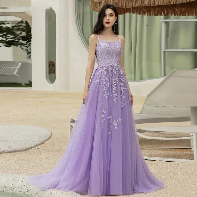 Vestidos de fiesta cheap color lila largos