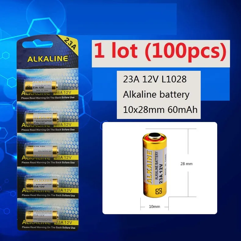 1 Batteries 23A 12V 23A12V 12V23A L1028 Dry Alkaline Battery 12 Volt
