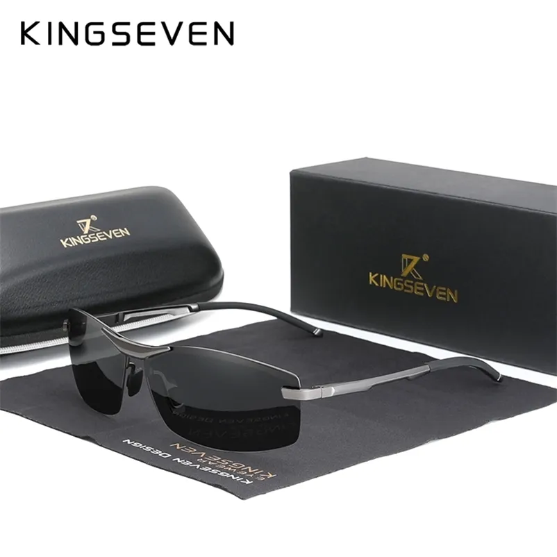 Kingseven zaktualizowane aluminiowe okulary przeciwsłoneczne Pochromc Mężczyźni spolaryzowani szklanki chameleonów mąż męski kolor sun okulary 220511