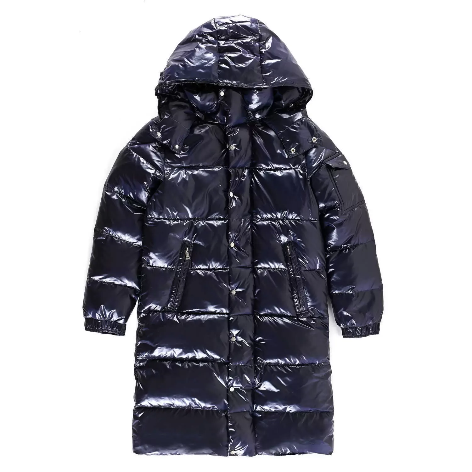 Moda de luxo francês Mens de casaco para baixo estilista de casaco longo parka brilhante preto colorido puro capuzes espessos de jacaces de inverno