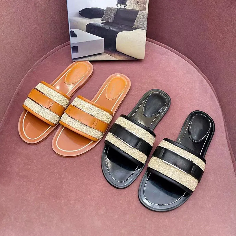 Patent Leather Valfskin Women's High Heel Dames Slippers Designer Luxury Fashion Sumy Talal Sandales avec bo￮te 35-42