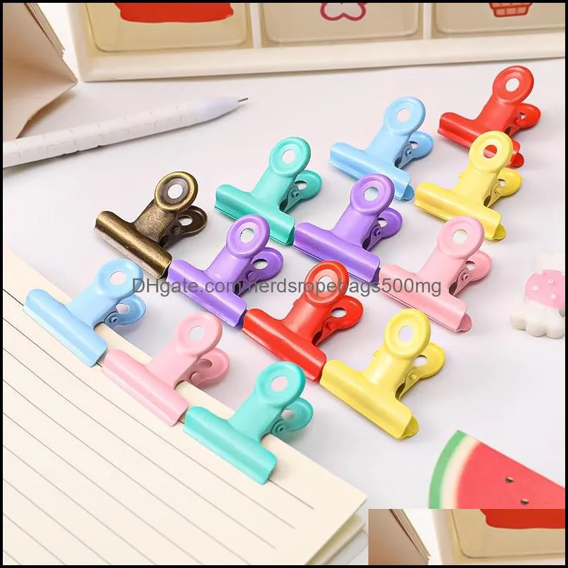 Metal Color Binder Clips Black Paper Clip Office Clip 30 MM Office School Supplies Stationery Binding Supplies Files Documents
