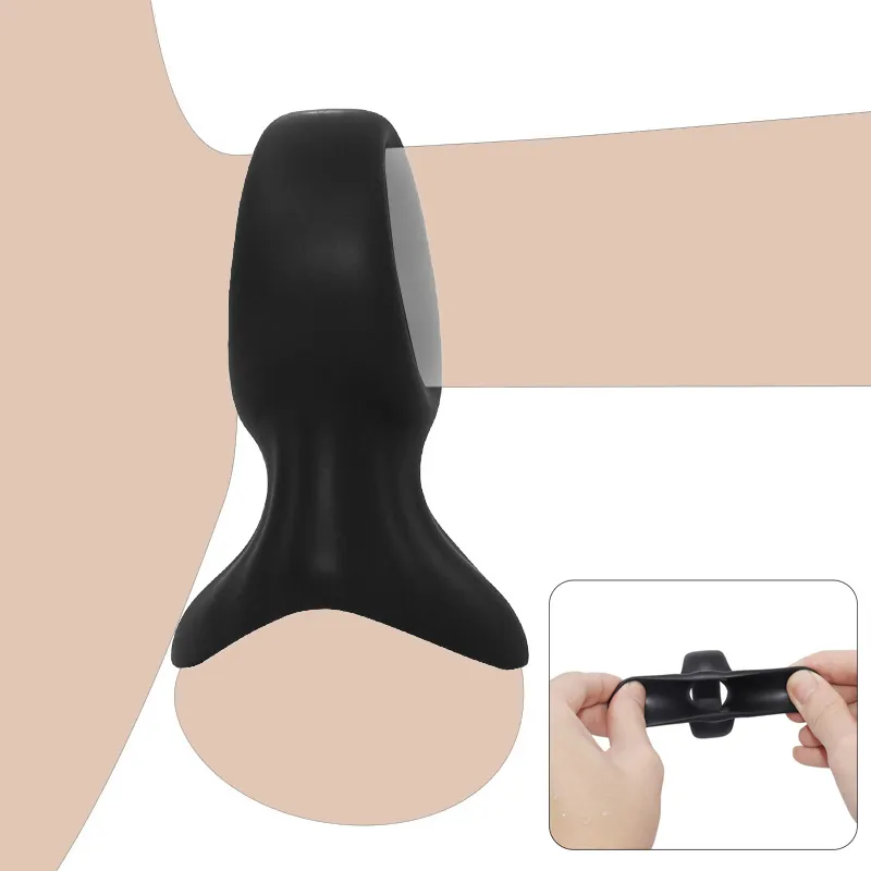 Силиконовый пенис кольцо с блокировкой для мужчин эрекция продолжительность дика увеличивает шариковые носилки BDSM задержка эякуляции сексуальные игрушки