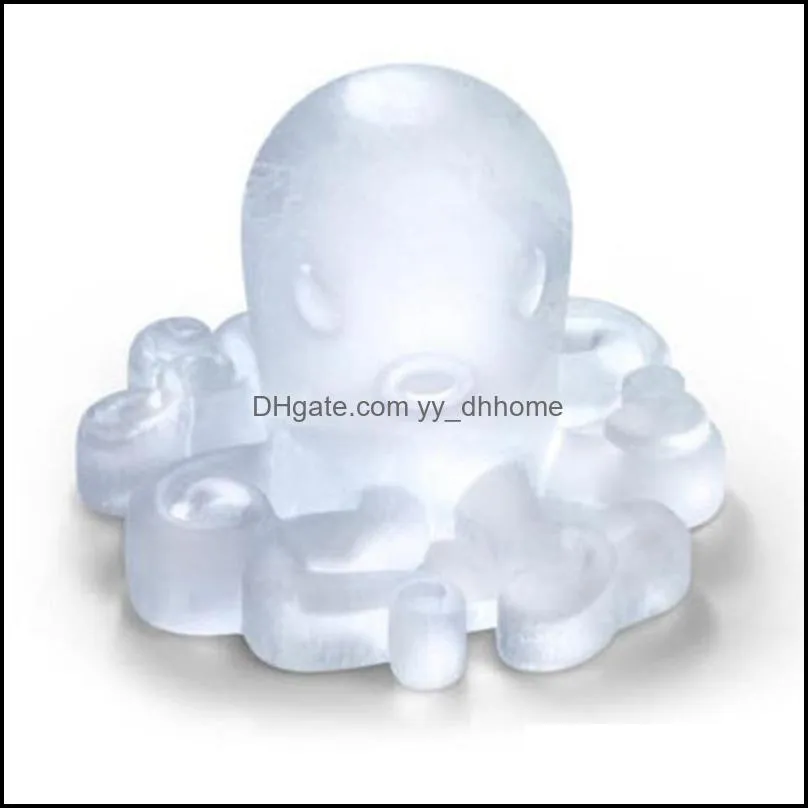 adorable octopus ice mold new creative silicone ice tray mould kitchen bar cooling fruit juice drinking cute ice cream maker vt1516