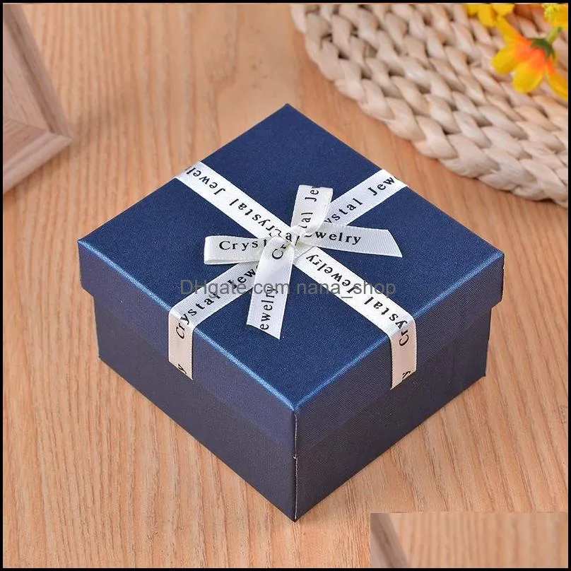 bow watch boxes engagement bracelet display gift box navy blue jewelery organizer watches accessories