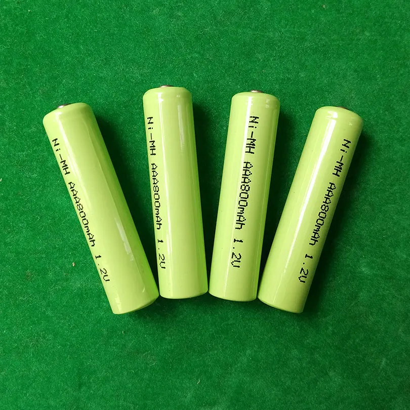 200 st /Lot High Real Capacity 800mAh 1.2V AAA NI MH uppladdningsbara batterier