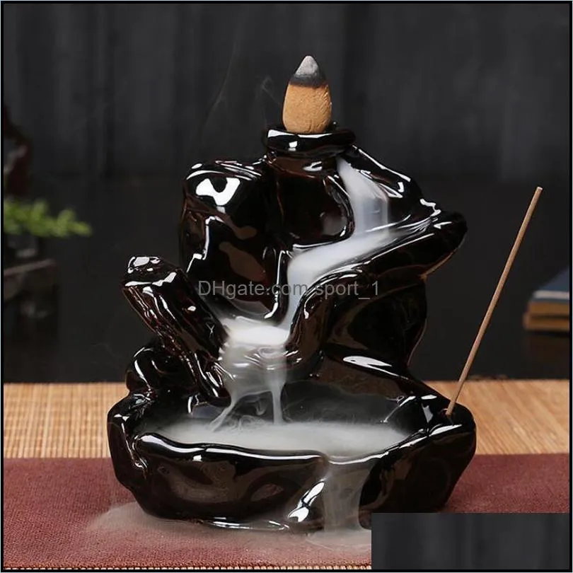 Backflow Buddhist Incense Lamps Made Of Ceramics Multiple Styles Joss Stick Censer Incenses Cone Burners Classical Fragrance Lamp
