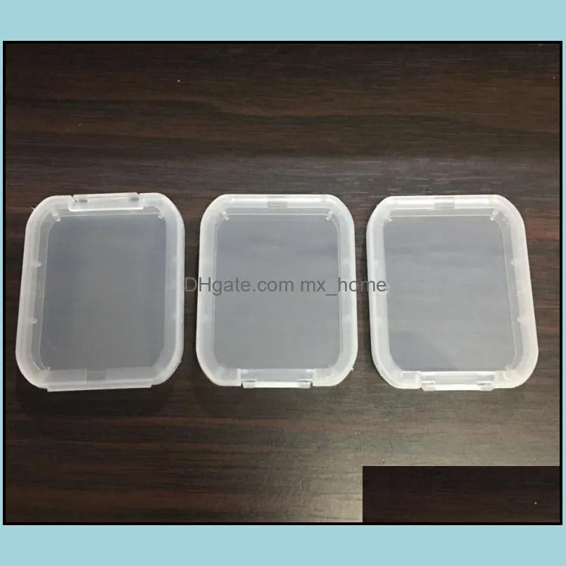 2019 protection box card container memory card box cf card storage box tool plastic transparent storage easy to carry sn1886