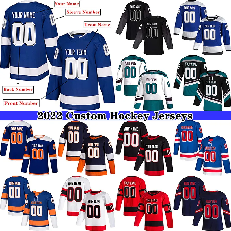 Custom Ice Hockey Jersey for Men Women Youth S-4XL Embroidered Name Numbers - Design Your Own hockey jerseys