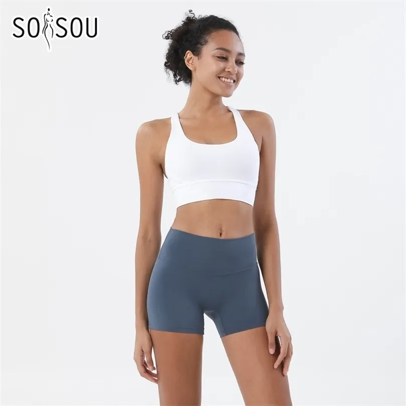 SOISOU ÉTÉ SUPÉRIEURE POUR LES FEMMES PLANSUITS REPORTS SETS SOUND SOIN SOUFFRE SPORT SPORTWEAR COSTURE ELASTIQUE SET FEMME 2 pièces 220330