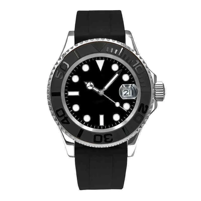 Uxury Watch Date Gmt Mens Watch 40 -мм резиновый ремешок розовый золотой циферблат 116655 Сапфировые кристаллические автоматические механические механические движения 904L Мужские наручные часы