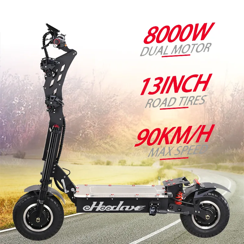 60V50AH 8000W Dual Motor Adults Electric Scooter Bike 120 150 KM
