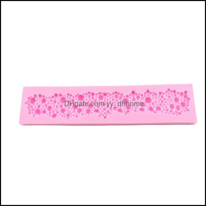 Wholesale- New arrival 1pc Pearls Beads Silicone Mold Cake Decor Fondant Baking Sugarcraft Mould