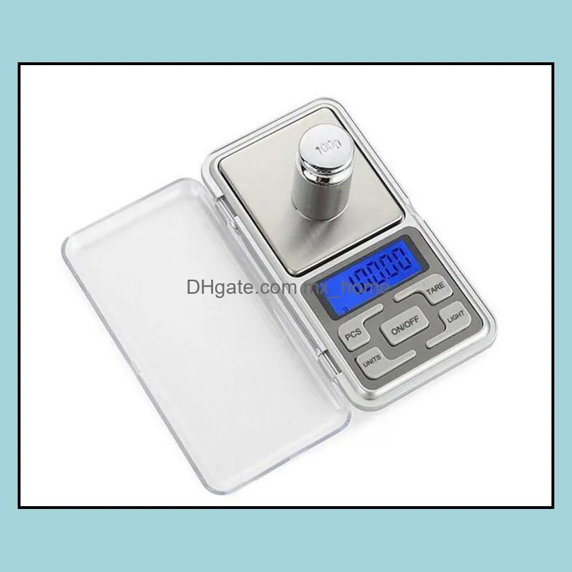 mini electronic pocket scale 100g 200g 0.01g 500g 0.1g jewelry diamond balance scale coin grain gram lcd display with retail package