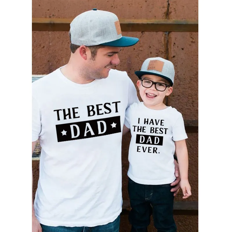 Father Son Fishing Shirt Set Matching Dad and Me Outfit Father's