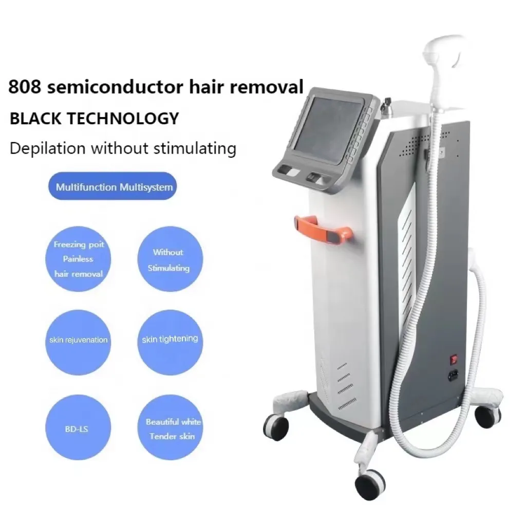 2022 High Power 1200W 755 808 1064 nm 808 Permanent Ice Point Diode Laser Hair Removal Machine