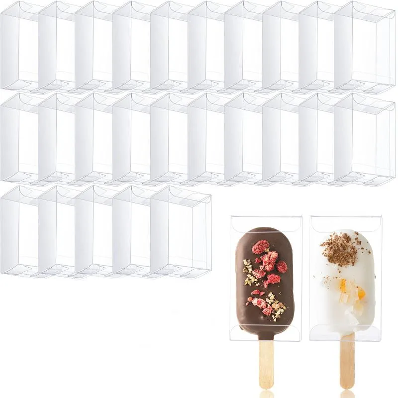 Другие праздничные вечеринки прозрачные коробки для кшибка для пирога в форме морожены