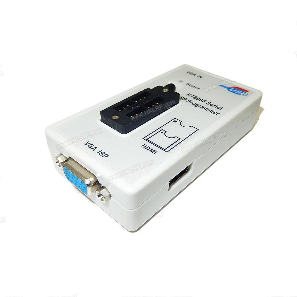 Circuits intégrés RT809F Outil de programmation série ISP pour carte mère PC Contrôleur LCD Kits de lecture et d'écriture USB EPROM FLASH VGA Qualité ISP