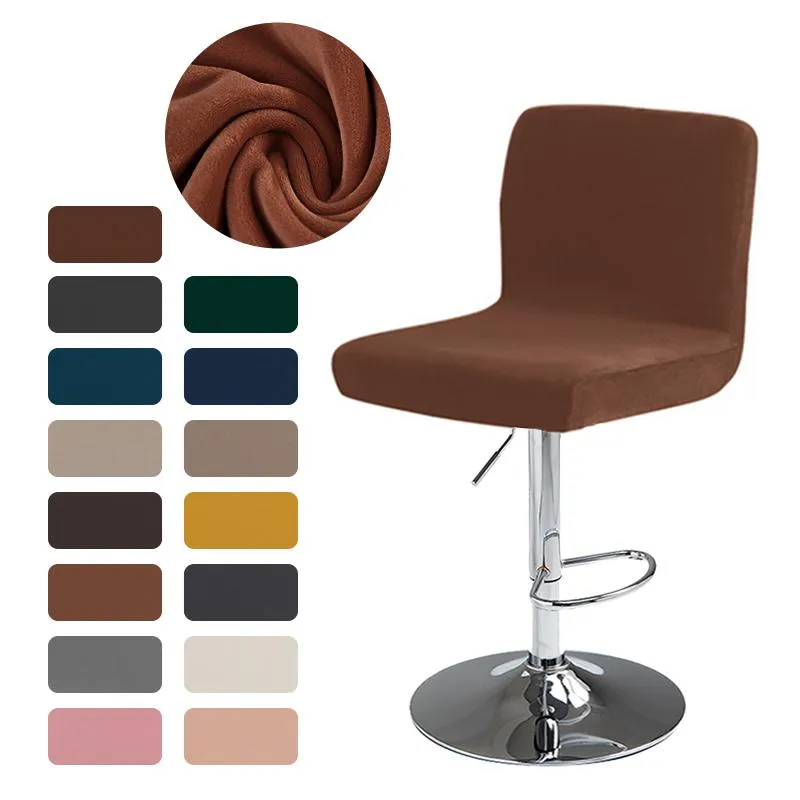 Stol täcker barstol täcker elastisk svängbar stretch office slipcover counter pub låg rygg säte fall protectorchair