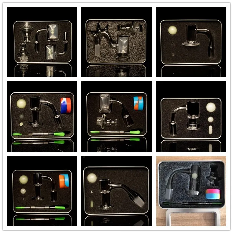 Nowe zestawy terp slurper quartz banger szkło do palenia marmur perła pigułka świecące w ciemności akcesoria do palenia do bong dab rigs